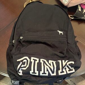 PINK Victoria's Secret Black and White Backpack